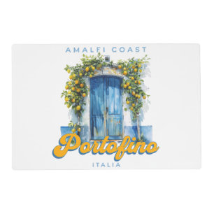 Amalfi Coast Portofino La Dolce Vita Italia Lemons Placemat