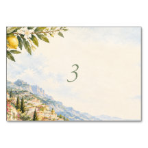 Amalfi Coast Positano Lemon Watercolor Wedding