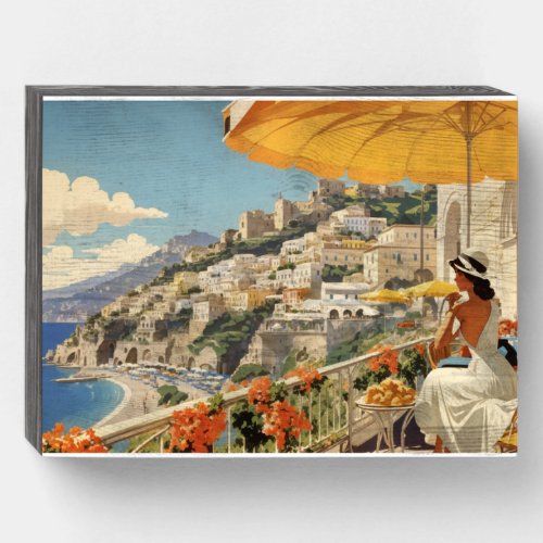 Amalfi Coast Serenade _ Vintage Wooden Box Sign