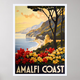 Amalfi Coast - Stunning Views of Italy's Coastline Poster