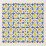 Amalfi Coast Tiles Yellow Ocean Blue Scarf<br><div class="desc">Beautiful colors,  yellow and blue ocean tiles,  in amalfi coast style,  italy,  amalfi.</div>