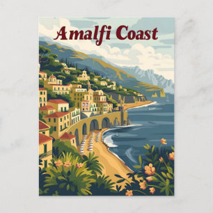 amalfi coast travel postcard