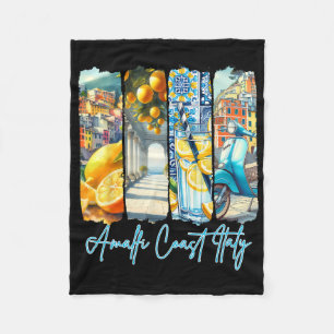 Amalfi Coast Travel Trip Italy Meet Me In Amalfi V Fleece Blanket
