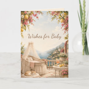 Amalfi Coast Wishes for Baby   Mediterranean Coast Card