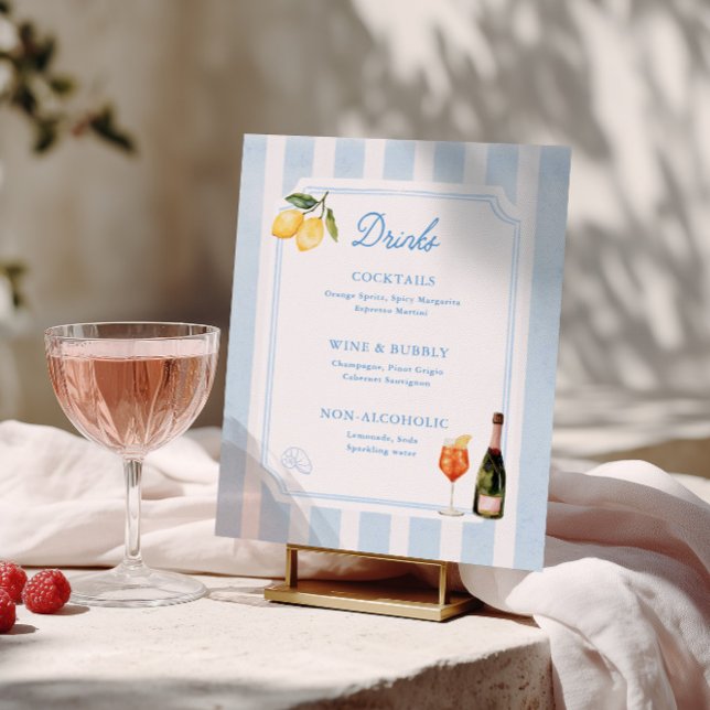Amalfi Dolce Vita Italy Wedding Drinks  Poster (Creator Uploaded)