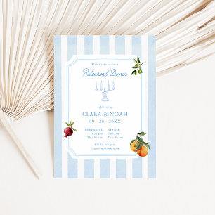 Amalfi Dolce Vita Italy Wedding Rehearsal Dinner Invitation