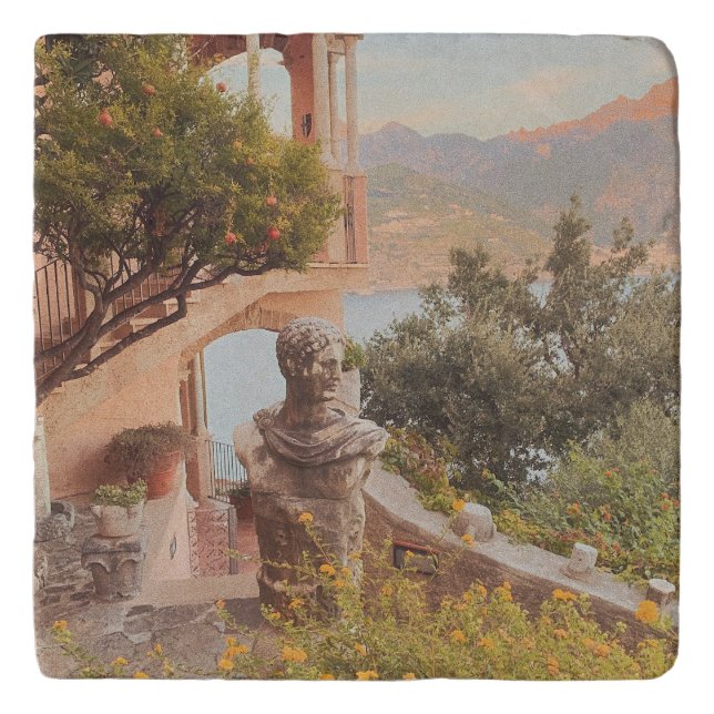 Amalfi Escapes Stone Trivet (Front)