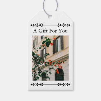 Amalfi Garamond Elegance Custom Gift Tag