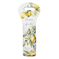 Amalfi Italian blue tiles lemons wedding favors