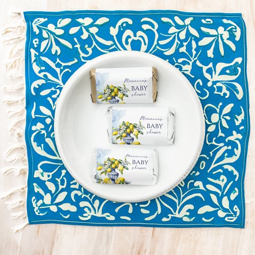 Amalfi Italian blue vase lemon baby shower favors