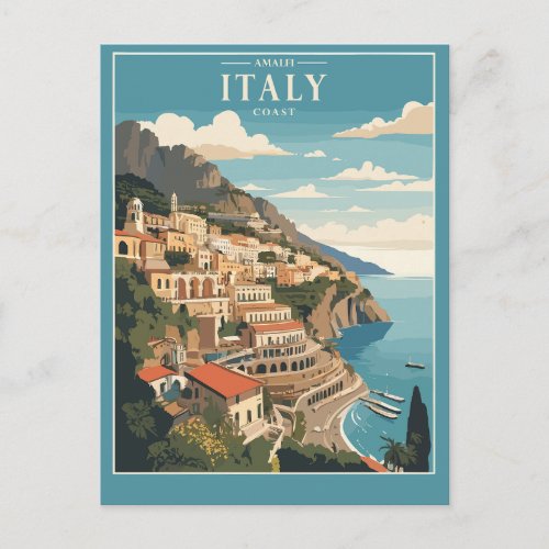 Amalfi Italian Coast Postcard