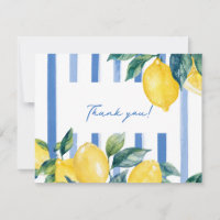 Amalfi Italian Lemons Thank you card