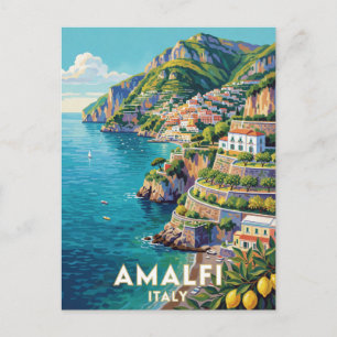 Amalfi Italy Coastal Travel Scene 🍋 Postcard
