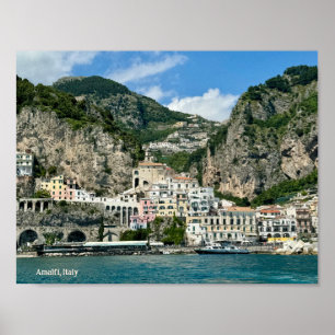 Amalfi Italy Design Poster