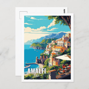 Amalfi Italy Famous Travel Places Postcard