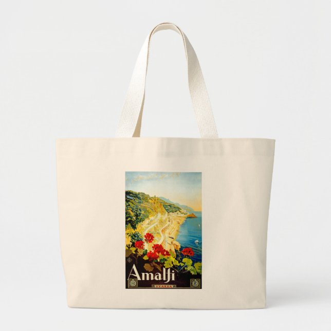 Amalfi, Italy Large Tote Bag (Front)