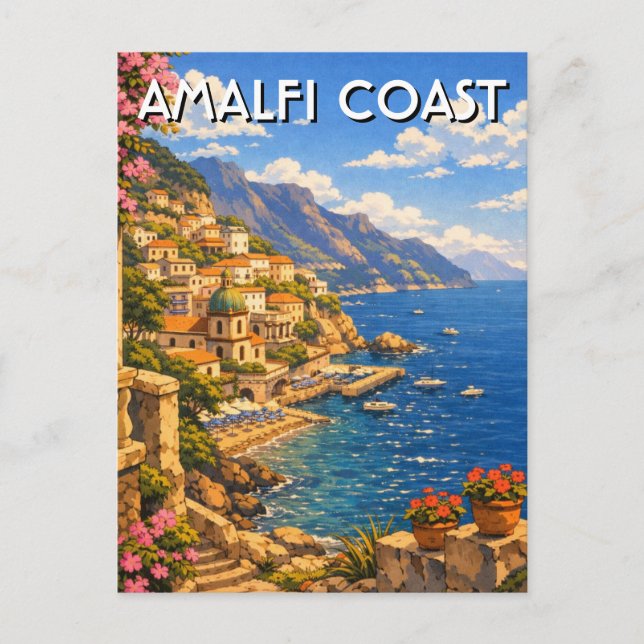 Amalfi Italy Postcard (Front)