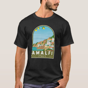 Amalfi Italy Retro Travel Art Vintage  T-Shirt
