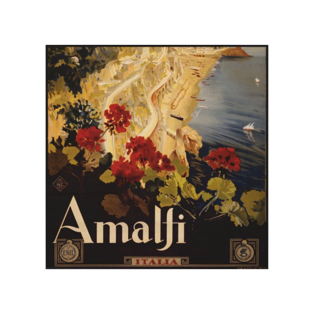 Amalfi Italy Travel Poster Art Graphic (Front)