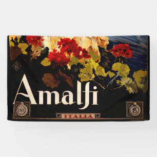 Amalfi Italy Travel Poster Art Graphic Banner