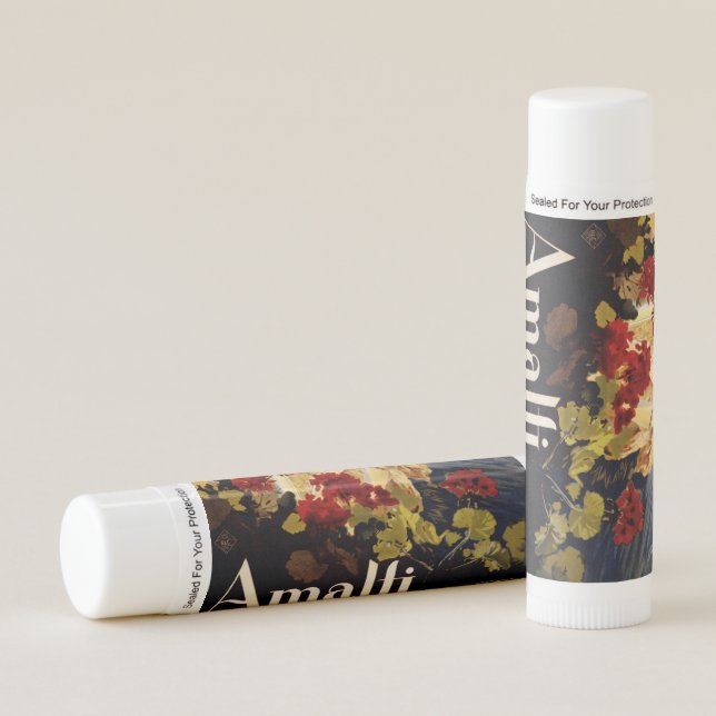Amalfi Italy Travel Poster Art Graphic Lip Balm (Front)