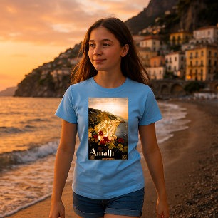 Amalfi, Italy Vintage Mediterranean Travel Tourism T-Shirt