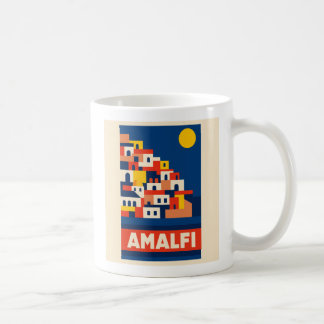 Amalfi Italy Vintage Travel Coffee Mug Retro Coast