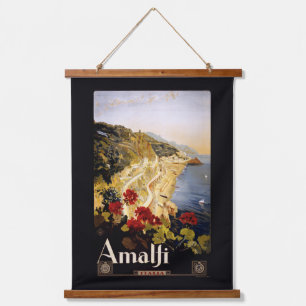 Amalfi Italy Vintage Travel Hanging Tapestry