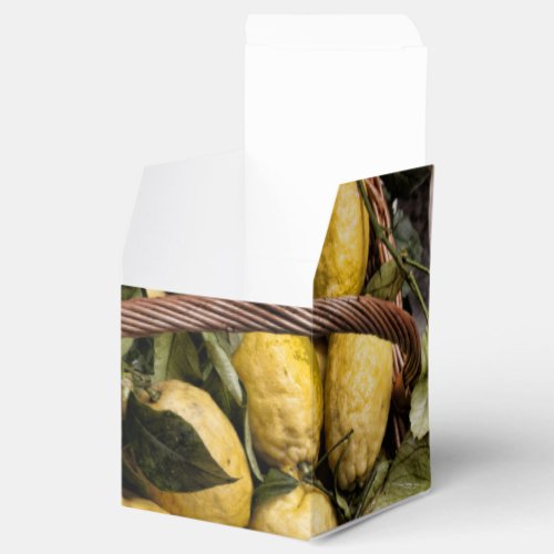 Amalfi Lemon Basket Favor Boxes