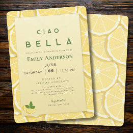 Amalfi Lemon Bridal Shower Invitation | Ciao Bella