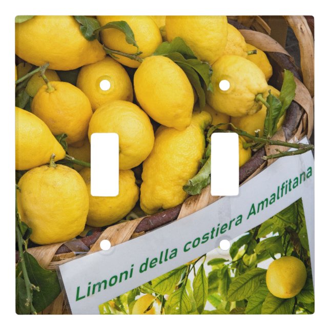 Amalfi Lemon Dream #3 #travel #wall #art  Light Switch Cover (Front)