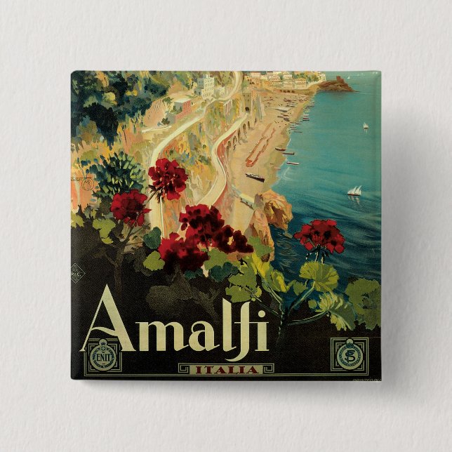 Amalfi Pinback Button (Front)