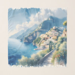 Amalfi Positano Romantic Travel Anniversary Gift Scarf