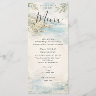 Amalfi Reverie — Mediterranean Coast Wedding Menu