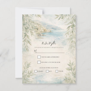 Amalfi Reverie Mediterranean Coastal RSVP Invitation