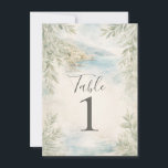Amalfi Reverie Mediterranean Coastal Table Number<br><div class="desc">Table Numbers. look for matching items in my store.</div>