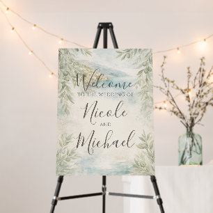Amalfi Reverie — Mediterranean Coastal Wedding Foam Board