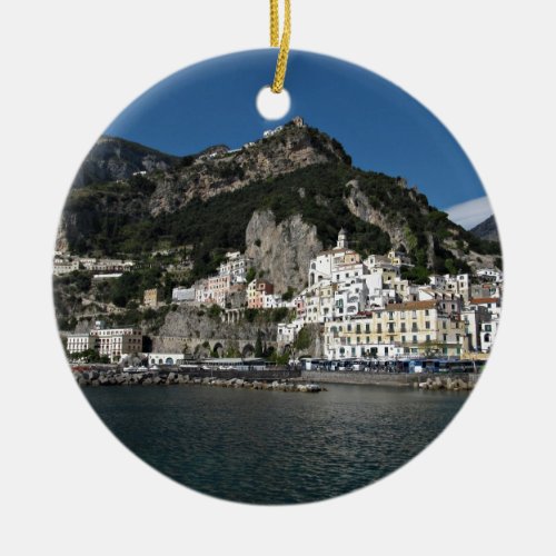 Amalfi Sea View Ceramic Ornament