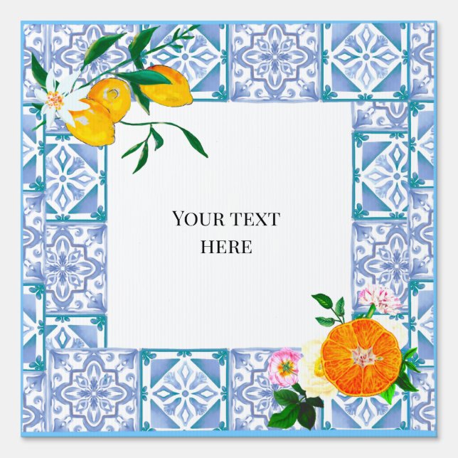 Amalfi style,lemon,summer  sign (Front)