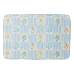 Amalfi style seamless pattern bath mat