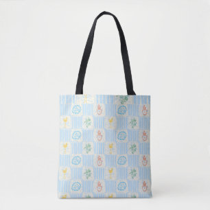 Amalfi style seamless pattern tote bag