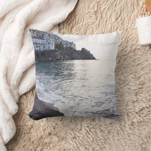 Amalfi Sunrise Dream 2 travel wall art  Throw Pillow