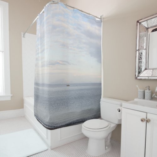 Amalfi Sunrise Dream 3 travel wall art Shower Curtain