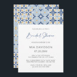 Amalfi Tile Mediterranean Summer Bridal Shower Invitation<br><div class="desc">Can be fully customized to suit your needs.
© Gorjo Designs. Made for you via the Zazzle platform. 

// Need help customizing your design? Got other ideas? Feel free to contact me (Zoe) directly.

Optional: Background color and fonts can be changed to match your theme.</div>