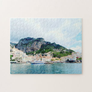 Amalfi town, Italian Amalfi Coast Italy scenery Jigsaw Puzzle