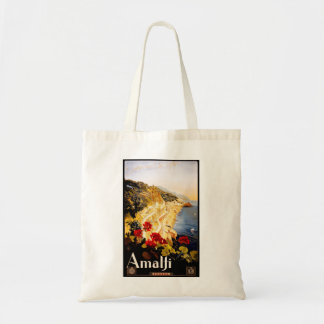 Amalfi vintage travel poster tote bag