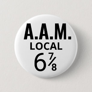 Amalgamated Association of Morons Three Stooges Button