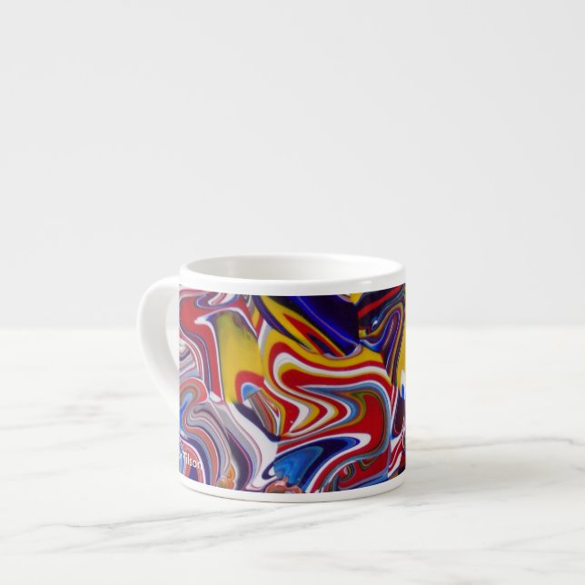 "Amalgamation" Design by Viktor Tilson Espresso Cup (Front Left)