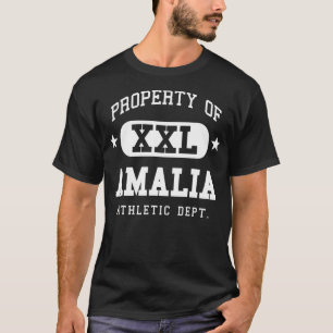 Amalia Athletic Name Family Vintage Retro Sport Fu T-Shirt