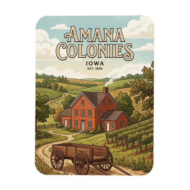 Amana Colonies Magnet (Vertical)